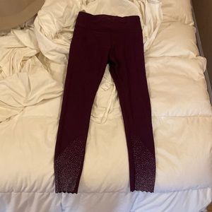 Lululemon running tights, reflective